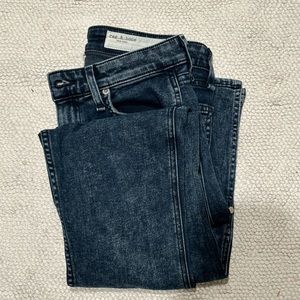 Rag and Bone dark wash jeans with accent bottom size 27